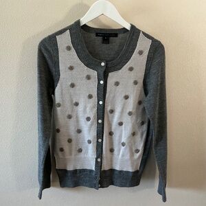 Marc by Marc Jacobs Women Gray 100%Wool Cardigan ( Size: M)